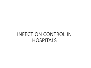 Infection control in Hospital