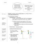 Potential Energy
