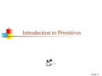 Primitives - CIS @ UPenn