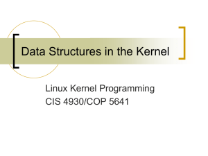 Kernel Data Structures