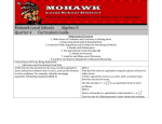 Alg II Curriculum Map - Mohawk Local Schools