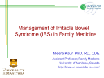 Irritable Bowel Syndrome (IBS)