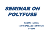 seminar on polyfuse - 123SeminarsOnly.com
