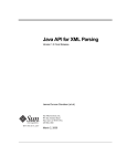 Java API for XML Parsing