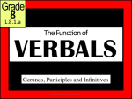 The Function of VERBALS