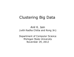 Clustering Big Data - Department of Computer Science and