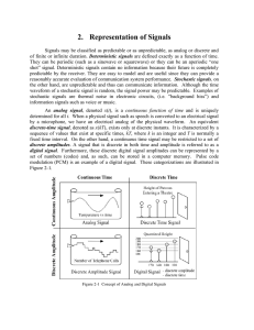 2. Representation of Signals