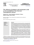 The influence of glutamic and aminoacetic acids on the