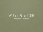William Grant Still - Mrs. Serres Music Room