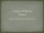Three types of Rocks *Notes*
