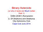 Binary Asteroids