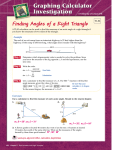 Finding Angles of a Right Triangle
