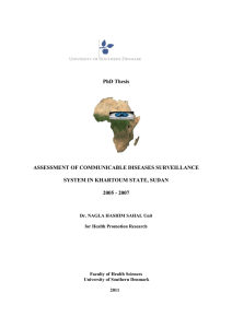 PhD Thesis ASSESSMENT OF COMMUNICABLE DISEASES