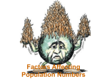 Factors Affecting Population Numbers Carrying capacity