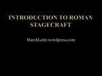 Introduction to Roman Stagecraft