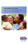 The Health Care Law: How It Can Help People With Cancer and