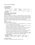 II.2.6 ANALYTICAL CHEMISTRY A. Course description: 1. Credit