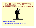 EARLY-PHASE CLINICAL TRIALS