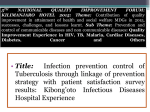 Infection and Prevention Controll of TB through linkage of