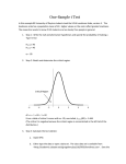 One-Sample t Test - University of Dayton