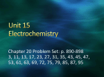 Unit 15 Electrochemistry
