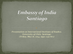 Item Amount (in US$ million) - Embassy of India, Santiago Chile