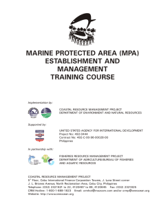 Marine Protected Area Establishment and