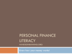 Personal Finance Literacy