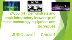 27656 (v1) Demonstrate and apply introductory
