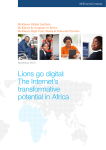 Lions go digital: The Internet`s transformative potential in Africa