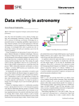 Data mining in astronomy