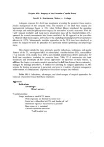 Chapter 191: Surgery of the Posterior Cranial Fossa