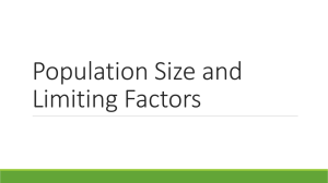 Population Size and Limiting Factors