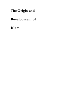 Islam, the origin of Islam by Asghar Ali