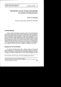 THYROID AND PARATHYROID GLAND PATHOLOGY