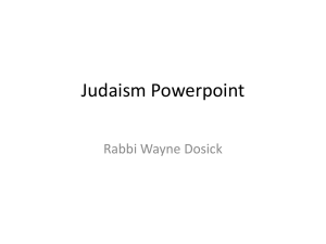 Judaism Powerpoint