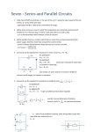 Seven – Series and Parallel Circuits