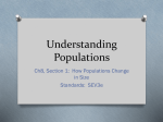 Unit 3A Ch 8 S1- How Populations Change in Size