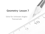 Geometry- Lesson 7