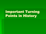 Turning Points in History