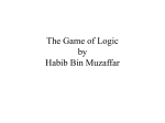 The Game of Logic by Habib Bin Muzaffar