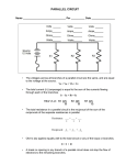 Parallel Circuit Worksheet