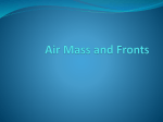 1. Air mass and Fronts