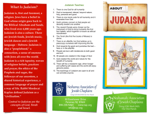 About Judaism - Neshama: Association of Jewish Chaplains