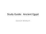 Study Guide: Ancient Egypt