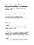 Comparative analysis of serum homocysteine, folic acid and Vitamin