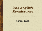 The English Renaissance - Campbell County Schools