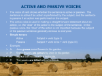active and passive voices