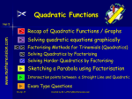 Quadratic Equations