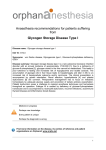 Glycogen Storage Disease Type I